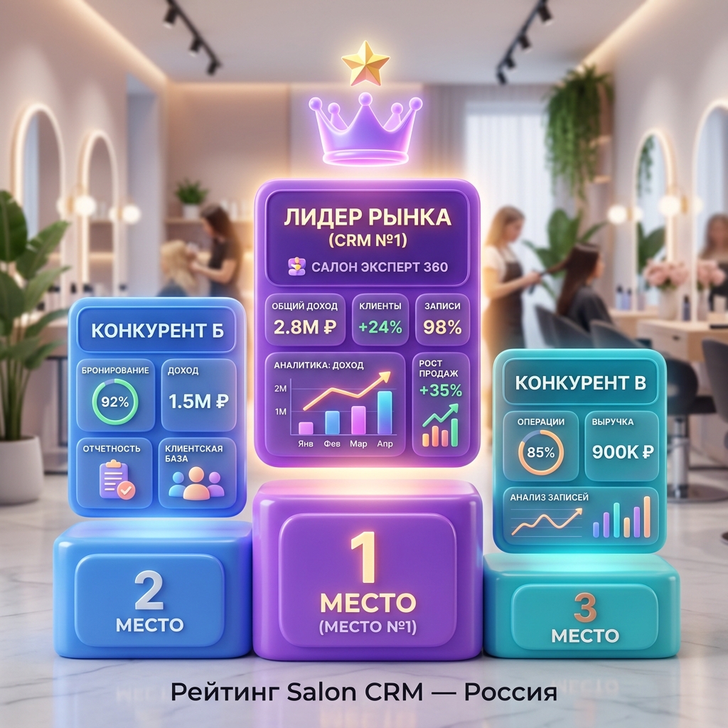 Почему Daxo лидер среди CRM для салонов — дашборд аналитики Даксо